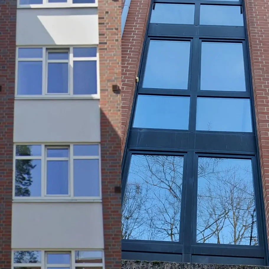 Saubere Treppenhausfenster Saubere Treppenhausfenster für Wohnanlagen und Hausverwaltungen