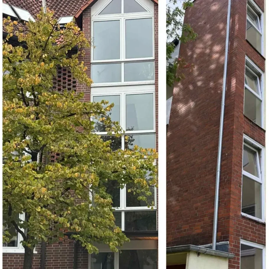 Klare Treppenhaushausfenster Professionelle Fensterreinigung im Treppenhaus für Wohnhäuser